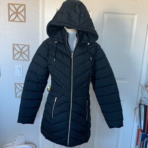 Susan Graver Quilted Black Puffer Jacket